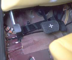 Intrusion into the driver footwell area was minimal