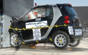 Фронтальный тест Smart Fortwo